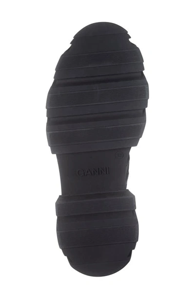 Shop Ganni Platform Chelsea Boot In Black