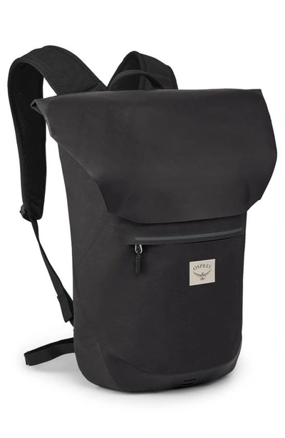 Shop Osprey Arcane™ 25l Waterproof Roll Top Backpack In Stonewash Black