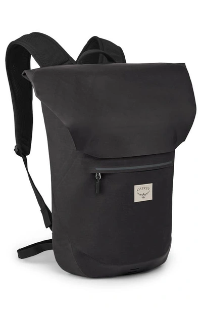 Osprey Arcane 25l Waterproof Roll Top Backpack In Stonewash Black