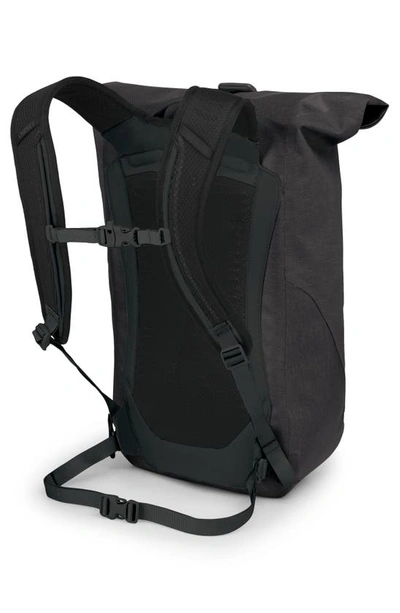 Shop Osprey Arcane™ 25l Waterproof Roll Top Backpack In Stonewash Black