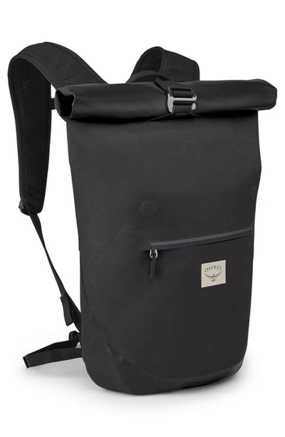 Osprey Arcane 25l Waterproof Roll Top Backpack In Stonewash Black