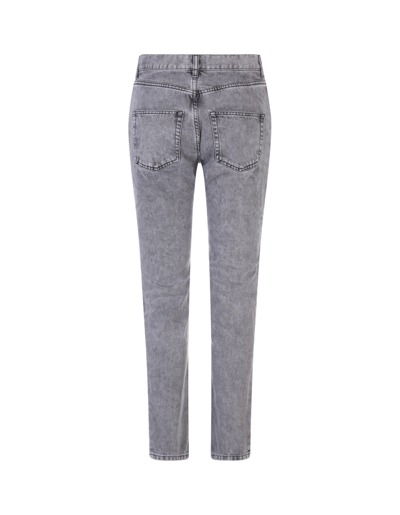 Shop Isabel Marant Woman Vikira Jeans In Grey Denim