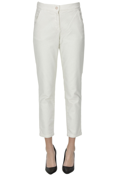 Gdd Gold Digger Denim Cotton Chino Trousers In Cream | ModeSens