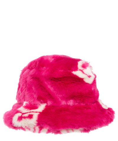 Shop Gcds Logo Printed Bucket Hat In Pink