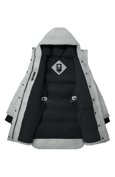 Shop Canada Goose Alliston Packable Down Jacket In Moonstone Grey