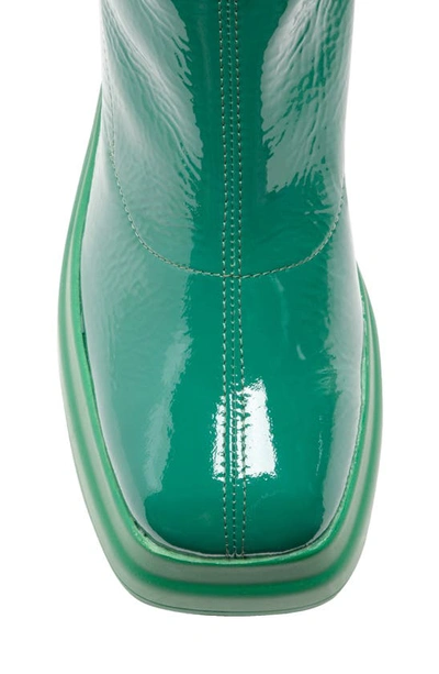 Free People Double Stack Platform Bootie In Emerald