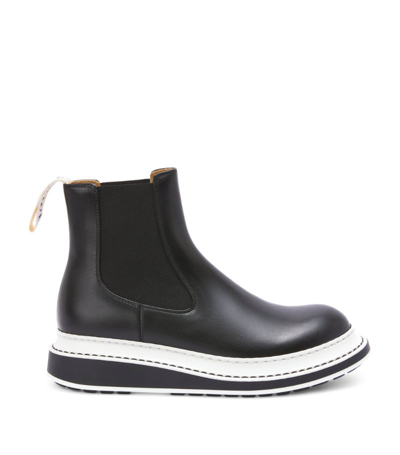 Shop Loewe Chelsea Boots In Black