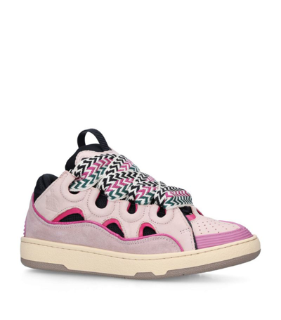 Shop Lanvin Curb Sneakers In Pink