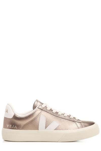 Shop Veja Campo Low In Gold