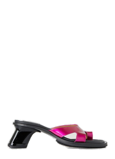 Shop Eytys Ava Heeled Sandals In Pink