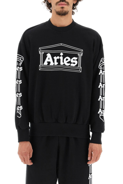 Shop Aries 'column' Sweatshirt In Black