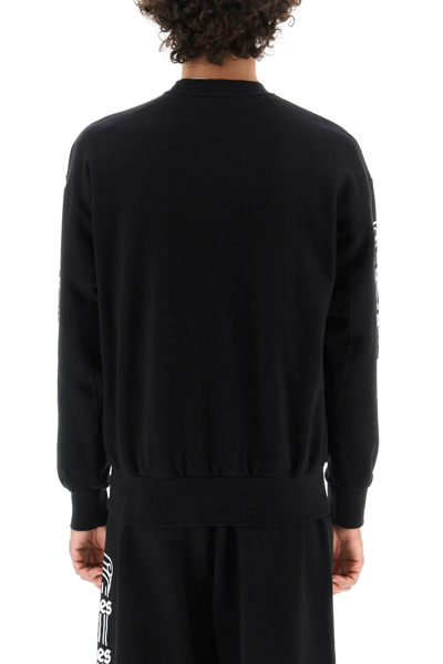 Shop Aries 'column' Sweatshirt In Black