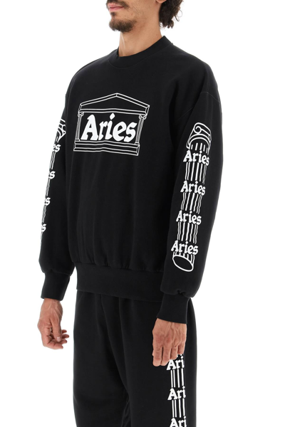 Shop Aries 'column' Sweatshirt In Black