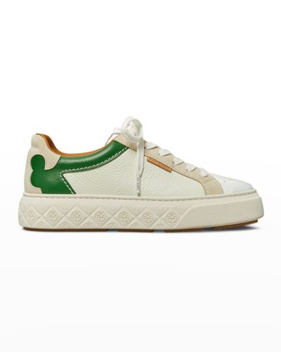 Shop Tory Burch Ladybug Low-top Sneakers In White / Green / F