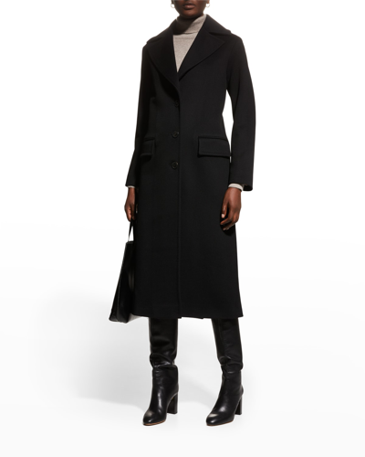Shop Fleurette Bryce Cashmere Trench Coat In Black