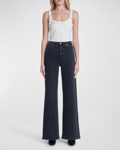 Shop 7 For All Mankind Jo Ultra High-rise Wide Jeans In Luxe Vintage Gaze