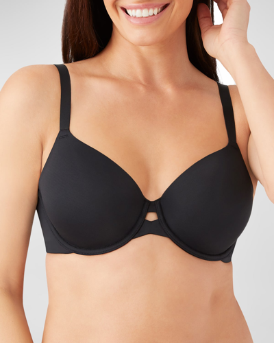 Shop Wacoal Superbly Smooth Contour Bra In Black