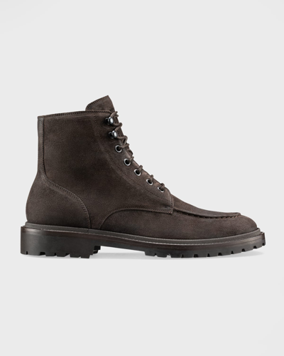 Shop Koio Men's Milo Suede Lace-up Combat Boots In Pinecone