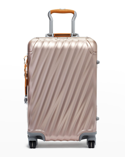 Shop Tumi International Carry-on Spinner Luggage In Texture Blush