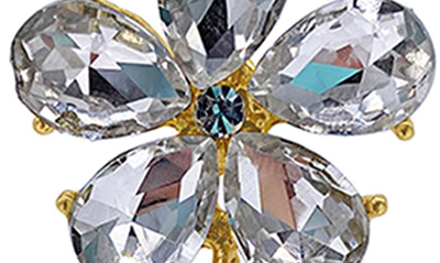 Shop Adornia Crystal Flower Drop Earrings In Multi