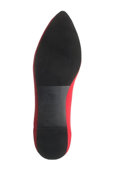 Shop Mia Kerri Pointed Toe Flat In Red