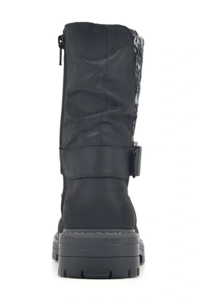 Shop Cliffs By White Mountain Mingle Moto Buckle Boot In Grey Fabric