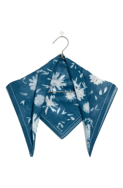 Shop Madewell Bandana In Blue Floral