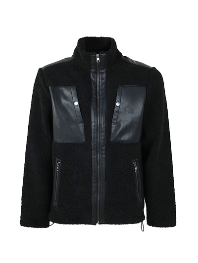 Shop Michael Kors Men's Black Other Materials Outerwear Jacket