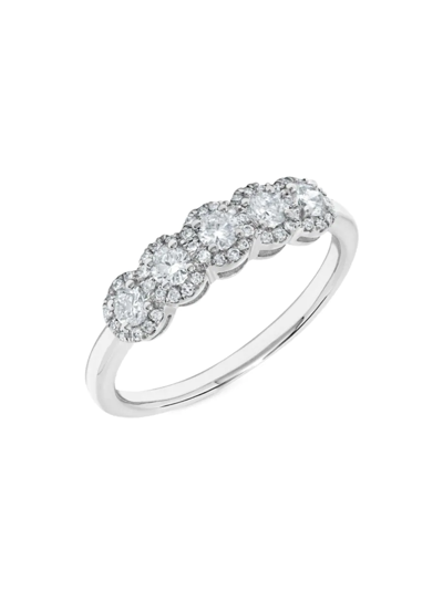 Shop Saks Fifth Avenue Women's 14k White Gold & 0.52 Tcw Diamond Ring