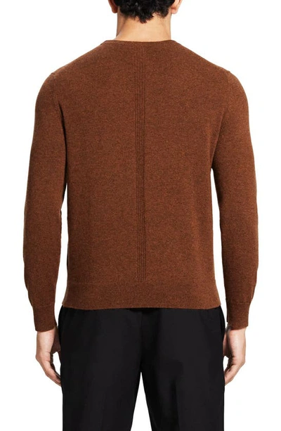 Shop Theory Hilles Cashmere Sweater In Chestnut Melange - 0vz