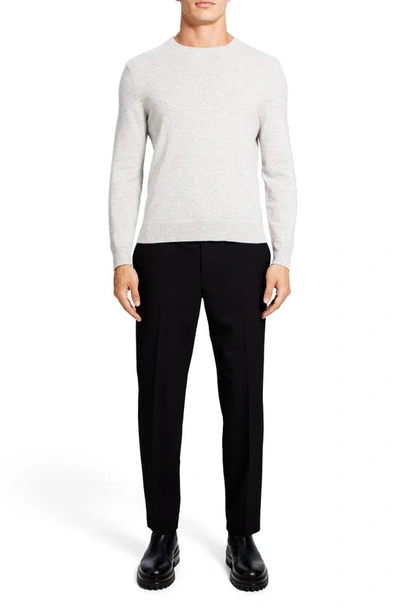 Shop Theory Hilles Cashmere Sweater In Light Grey Heather