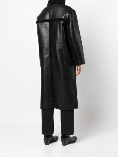 Shop Apparis Noir Reversible Faux-shearling Coat In Black