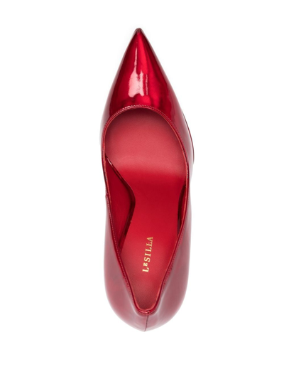 Le Silla Uma 130mm Platform Pumps In Red