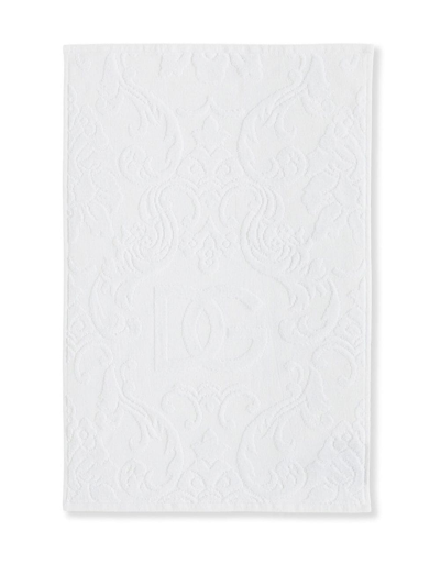 Dolce & Gabbana Terry Cotton Towels (set Of Five) In Weiss
