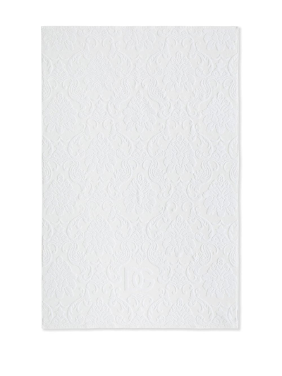 Dolce & Gabbana Terry Cotton Towels (set Of Five) In Weiss
