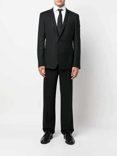 Zegna Long-sleeved Lapel Shirt In White