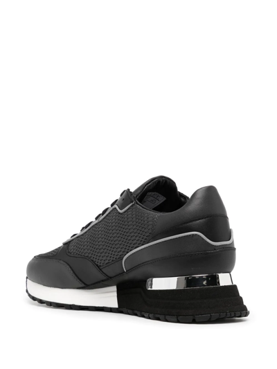 Shop Mallet Knox Python Mesh-panel Sneakers In Black