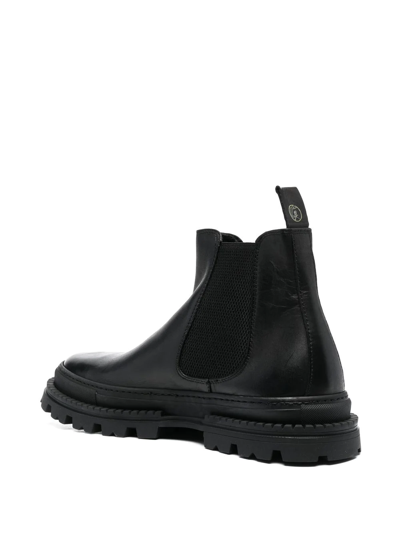 Shop Giuliano Galiano Elvis Leather Ankle Boots In Schwarz