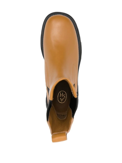 Ash Chunky-sole Chelsea Boots In Braun