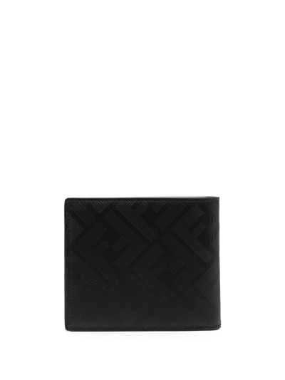 Fendi Logo-print Wallet In Schwarz