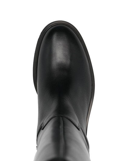 Tommy Hilfiger Chain-link Detail Boots In Schwarz