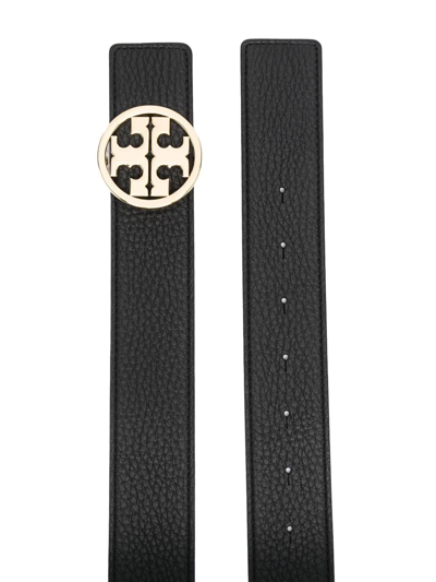 Shop Tory Burch 15 Miller Reversible Belt In Black