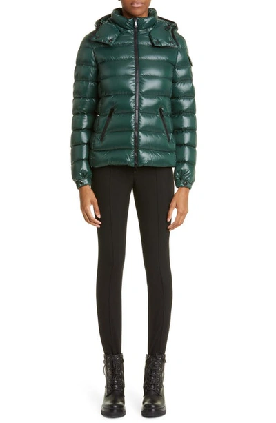 Shop Moncler Bady Down Puffer Jacket In Green