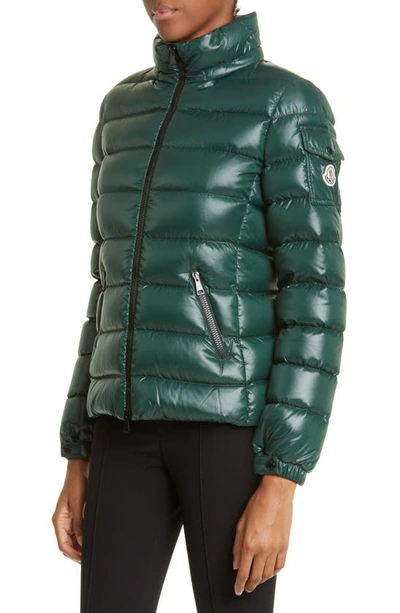 Shop Moncler Bady Down Puffer Jacket In Green