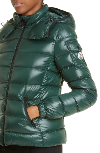 Shop Moncler Bady Down Puffer Jacket In Green