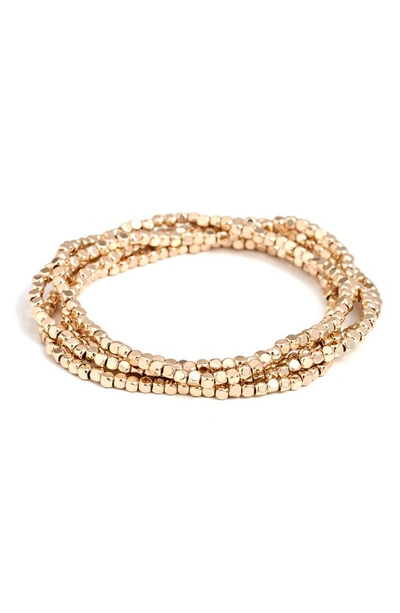 Shop Shashi Empress Set Of 3 Bracelets In Gold