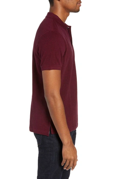 Shop Rodd & Gunn Gunn Piqué Sports Fit Cotton Polo In Garnet