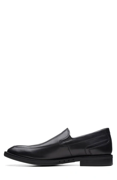 Shop Clarks (r) Un Hugh Step Loafer In Black Leather