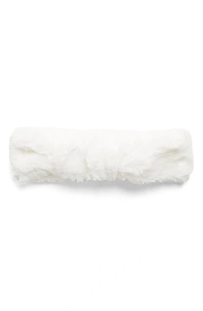 Ugg Faux Fur Headband In White