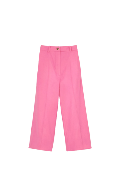 Shop Patou Ionic Wool And Cashmere Pants In Rose